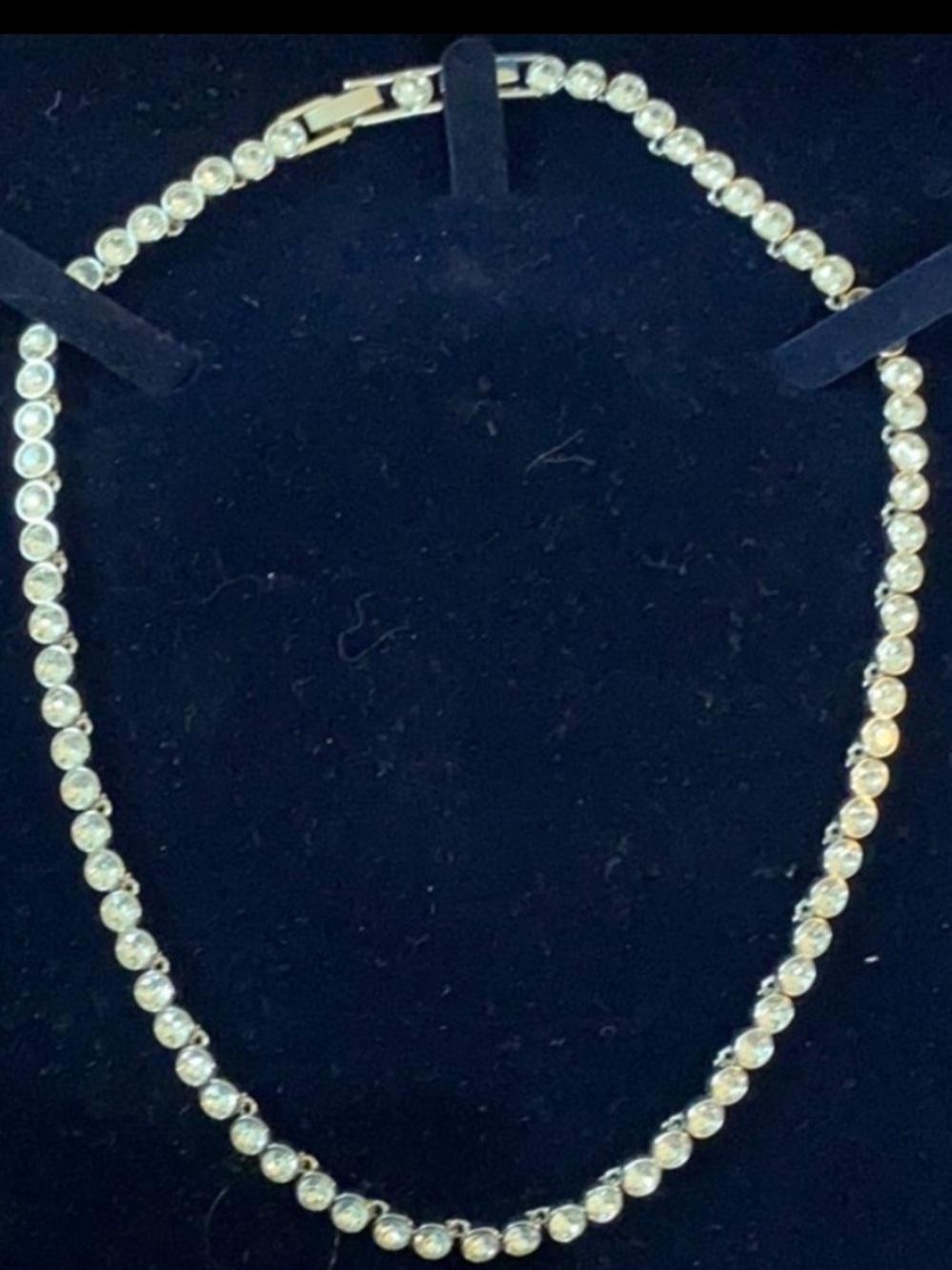 Swarovski Gold-Tone Crystal Tennis Necklace